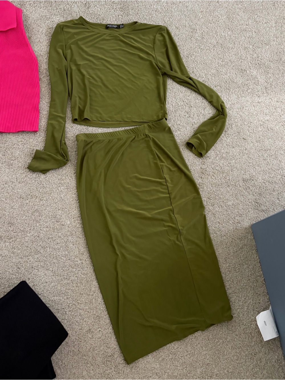 Nasty Gal Olive Green set